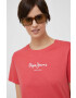 Pepe Jeans tricou din bumbac Wendy culoarea rosu - Pled.ro