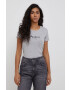 Pepe Jeans tricou New Virginia Ss N femei culoarea gri - Pled.ro