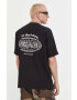 Preach tricou din bumbac culoarea negru cu imprimeu - Pled.ro