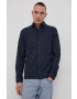 Premium by Jack&Jones Cămașă bărbați culoarea albastru marin cu guler clasic regular - Pled.ro