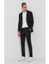 Premium by Jack&Jones Costum bărbați culoarea negru material neted - Pled.ro