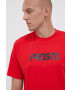 Prosto Tricou din bumbac culoarea rosu cu imprimeu - Pled.ro