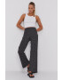 Protest Pantaloni femei culoarea negru lat high waist - Pled.ro