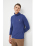 PS Paul Smith longsleeve din bumbac culoarea albastru marin neted - Pled.ro