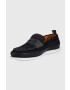 PS Paul Smith mocasini din piele intoarsa Ricard barbati culoarea albastru marin - Pled.ro