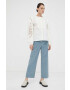 PS Paul Smith pantaloni de bumbac lat high waist - Pled.ro