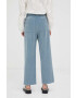 PS Paul Smith pantaloni de bumbac lat high waist - Pled.ro