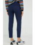 PS Paul Smith pantaloni de lana femei culoarea albastru marin fason tigareta medium waist - Pled.ro