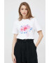 PS Paul Smith tricou din bumbac culoarea gri cu imprimeu - Pled.ro