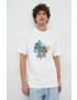 PS Paul Smith tricou din bumbac culoarea alb cu imprimeu - Pled.ro