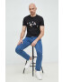 PS Paul Smith tricou din bumbac culoarea negru cu imprimeu - Pled.ro