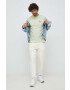 PS Paul Smith tricou din bumbac culoarea verde cu imprimeu - Pled.ro