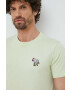 PS Paul Smith tricou din bumbac culoarea verde cu imprimeu - Pled.ro