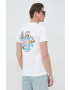 PS Paul Smith tricou din bumbac culoarea alb cu imprimeu - Pled.ro