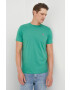 PS Paul Smith tricou din bumbac culoarea bej cu imprimeu - Pled.ro