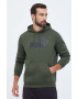 Puma bluza barbati culoarea verde cu glugă cu imprimeu - Pled.ro