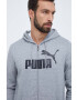 Puma bluza barbati culoarea gri cu glugă cu imprimeu - Pled.ro