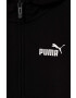 Puma bluza copii ESS Small Logo Full-Zip Hoodie TR G culoarea negru cu glugă neted - Pled.ro