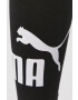 Puma leggins de antrenament 586832 femei culoarea negru neted - Pled.ro