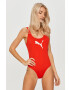 Puma costum de baie dintr-o bucată 907685 culoarea rosu cupa moale - Pled.ro