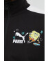 Puma hanorac de bumbac X SPONGEBOB barbati culoarea negru cu imprimeu - Pled.ro