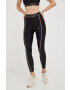 Puma leggins de antrenament Deco Glam femei culoarea negru cu imprimeu - Pled.ro