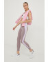 Puma leggins de antrenament Evostripe femei culoarea violet modelator - Pled.ro