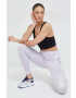 Puma leggins de antrenament Nova Shine culoarea violet cu imprimeu - Pled.ro