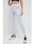 Puma leggins de antrenament Nova Shine culoarea violet cu imprimeu - Pled.ro