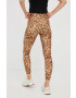 Puma leggins de antrenament Safari Glam femei culoarea maro modelator - Pled.ro