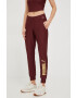 Puma pantaloni de antrenament Fit Eversculpt femei culoarea bordo cu imprimeu - Pled.ro