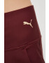 Puma pantaloni de antrenament Fit Eversculpt femei culoarea bordo cu imprimeu - Pled.ro