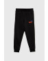 Puma pantaloni de trening pentru copii ESS+ 2 Col Logo Pants FL cl B culoarea negru cu imprimeu - Pled.ro