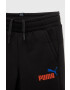 Puma pantaloni de trening pentru copii ESS+ 2 Col Logo Pants FL cl B culoarea negru cu imprimeu - Pled.ro