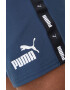 Puma pantaloni scurți de antrenament ESS+ Tape barbati culoarea albastru marin - Pled.ro