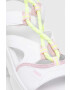 Puma sandale Mayze Sandal Laces Pop Wns femei culoarea alb cu platforma 390638-01 - Pled.ro