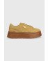 Puma sneakers din piele Mayze Stack Suede Wns culoarea bej 383983-03 - Pled.ro