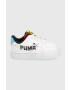 Puma sneakers pentru copii Caven Brand Love culoarea alb - Pled.ro