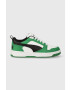 Puma sneakers pentru copii Rebound V6 Lo Jr culoarea verde - Pled.ro