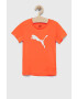 Puma tricou copii ACTIVE SPORTS Poly Cat Tee B culoarea portocaliu cu imprimeu - Pled.ro