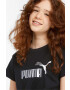 Puma tricou copii ESS+ Logo Knotted Tee G culoarea negru - Pled.ro