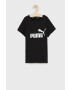 Puma Tricou de bumbac pentru copii 587029 culoarea negru - Pled.ro