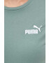 Puma tricou din bumbac culoarea verde - Pled.ro