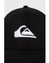 Quiksilver caciula culoarea negru cu imprimeu - Pled.ro