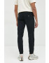 Quiksilver pantaloni de trening barbati culoarea negru neted - Pled.ro