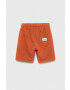 Quiksilver pantaloni scurti copii culoarea galben talie reglabila - Pled.ro