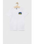 Quiksilver tricou de bumbac pentru copii culoarea alb modelator - Pled.ro