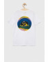 Quiksilver tricou de bumbac pentru copii culoarea alb modelator - Pled.ro