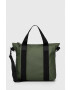 Rains borseta 13920 Tote Bag Mini culoarea verde - Pled.ro