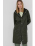 Rains geacă 12020 Long Jacket culoarea verde de tranzitie 12020.03-Green - Pled.ro